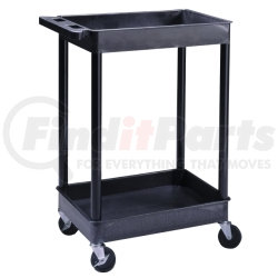 TC11 by LUXOR - 2-Shelf Plastic Utility Cart