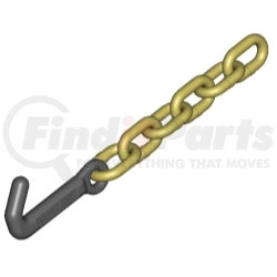 6317 by MO-CLAMP - Tie Down "J" Hook with 3/8" Chain