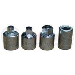 3304 by V8 HAND TOOLS - 4 Piece 1/2" Drive Drain Plug Socket Set