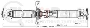 HO-303 by DIVERSIFIED SHAFT SOLUTIONS (DSS) - Drive Shaft Assembly