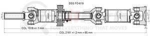 FO-619 by DIVERSIFIED SHAFT SOLUTIONS (DSS) - Drive Shaft Assembly
