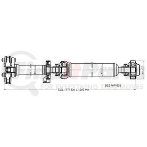 VW-503 by DIVERSIFIED SHAFT SOLUTIONS (DSS) - Drive Shaft Assembly