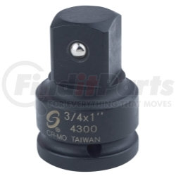 4300 by SUNEX TOOLS - Sunex Tools 4300 3/4" Drive 3/4" Female to 1" Male Adapter