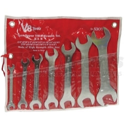 8307 by V8 HAND TOOLS - Super Thin Wrench Set SAE, 7pc