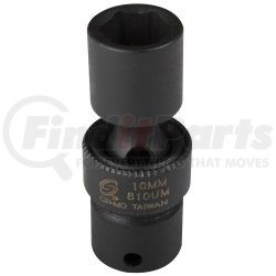 810UM by SUNEX TOOLS - 1/4" Drive 10mm Impact Socket Universal