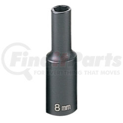 1008MD by GREY PNEUMATIC - 3/8" Drive x 8mm Deep Impact Socket