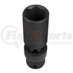 316UMD by SUNEX TOOLS - 3/8" Drive 6 Point Deep Universal Impact Socket 16mm