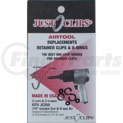 250-5 by JUST CLIPS - 1/4" Anvil Retainer Clip Refill Pack, 5 Pack