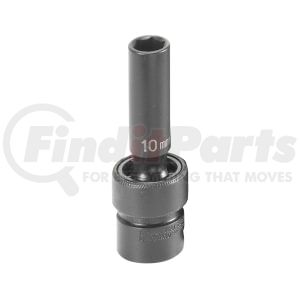 1010UMD by GREY PNEUMATIC - 3/8" Drive x 10mm Deep Universal Impact Socket