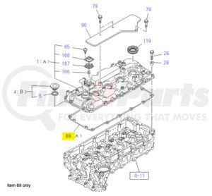 8-98181-200-0 by ISUZU - Engine Cylinder Head Gasket for 2011-2018 Isuzu NPR Diesel 4JJ1