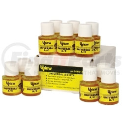 B499012 by UVIEW - Universal A/C Dye Bottles (12 x 1/4oz / 7.5ml)