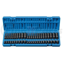 9748 by GREY PNEUMATIC - 48 Pc. 1/4” Standard and Deep SAE and Metric Impact Socket Set
