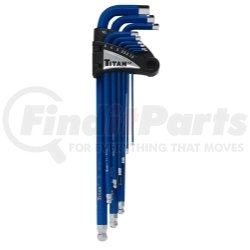 12714 by TITAN - Extra-Long Arm Metric Hex Key Set