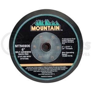 MTN6906 by MOUNTAIN - 6" PSA PAD W/ 6 MOUNTING HOLES