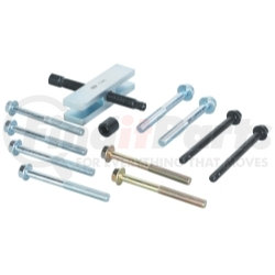 7245 by OTC TOOLS & EQUIPMENT - Steering Wheel Puller - 5 Pairs Cap Screws, Swivel Forcing Screw, Bar 4 in. x 1 in. x 1 in.