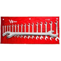 816 by V8 HAND TOOLS - 16 Piece Angle Wrench Combination Set