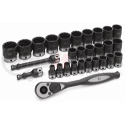 82229M by GREY PNEUMATIC - 29-Piece 1/2 in. Drive 12-Point Metric Duo Impact Socket Set
