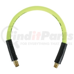 HFZ1202YW3S by LEGACY MFG. CO. - Whip Air Hose - Polymer, 1/2" Inside Diameter, 3/8" Inlet, 2' Length, 300 PSI