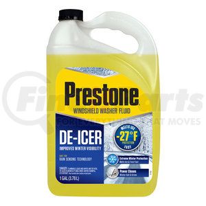 AS250 by PRESTONE PRODUCTS - De-Icer / Winter Washer Fluid- 1 gal; -27° Protection, Melts Ice Fast