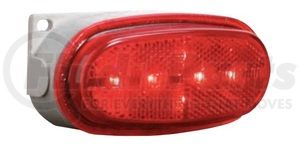 211214 by BETTS - Marker Light - Red Reflective Lens, LED, 4" Male Plug Single Contact