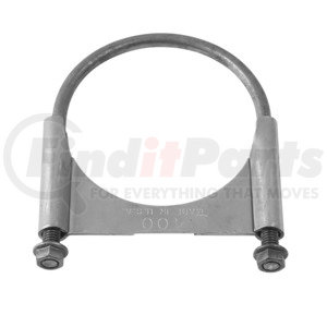 T400 by AP EXHAUST PRODUCTS - 4" Heavy Duty Guillotine U-Bolt Exhaust Clamp with Flange Nuts - Mild Steel