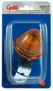 45023-5 by GROTE - Clearance Light - Beehive, Yellow, 0.6 AMP, with Fixed-Angle Mounting Bracket