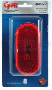 45932-5 by GROTE - Two-Bulb Oval Pigtail-Type Clearance / Marker Light - Built-in Reflector, Multi Pack