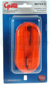 46703-5 by GROTE - Single-Bulb Oval Clearance / Marker Light - Optic Lens, Multi Pack