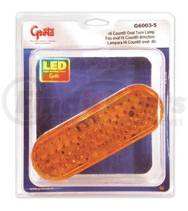 G6003-5 by GROTE - Hi Count Oval LED Stop / Tail / Turn Light - Front or Rear Turn, Yellow, Multi Pack