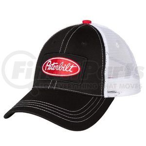 PETC60033300 by PETERBILT - Trucker Cap - Cotton Twill, Contrast Top Button, Plastic Snap Back