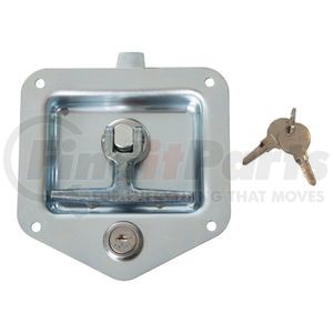 l8915 by BUYERS PRODUCTS - Tool Box Latch - T-Handle, with Mounting Holes, Single Point, Zinc Plated