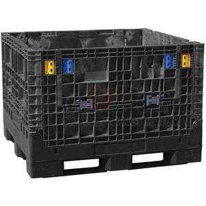 BN4845512010000 by AKRO MILS - Buckhorn Folding Bulk Shipping Container - BN4845512010000 - 48x45x50 2000 Lbs. Black
