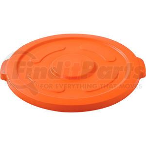 240465BOR by GLOBAL INDUSTRIAL - Global Industrial&#153; Plastic Trash Can Lid - 55 Gallon Bright Orange