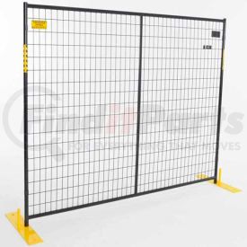 RF 10005 - 8 by JEWETT CAMERON COMPANIES - Perimeter Patrol&#153; Welded Steel Powder Coat Fence - 8 Panel Kit