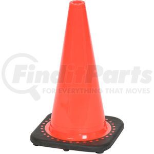 03-500-05 by CORTINA SAFETY PRODUCTS - 18" Traffic Cone, Non-Reflective, Orange W/ Black Base, 3 lbs, 03-500-05