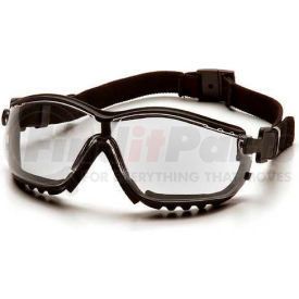 GB1810ST by PYRAMEX SAFETY GLASSES - V2g&#174; Eyewear Clear Anti-Fog Lens , Black Strap/Temples