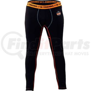 40806 by ERGODYNE - Ergodyne N-Ferno&#174; 6480 Thermal Base Layer Bottoms, Black, 2XL