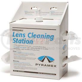 LCS20 by PYRAMEX SAFETY GLASSES - Lens Cleaning Station, 16oz Solution, 1200 Tissues