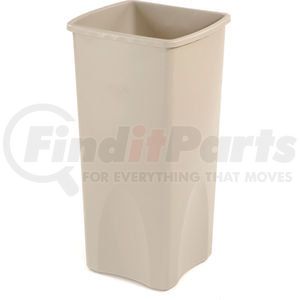 FG356988BEIG by RUBBERMAID - 23 Gallon Square Rubbermaid Waste Receptacle - Beige