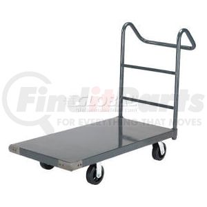 952123E by GLOBAL INDUSTRIAL - Global Industrial&#153; Steel Deck Truck 48x24 2000 Lb. Cap. 6" Rubber Casters - Ergo Handle