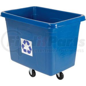 FG461673BLUE by RUBBERMAID - Rubbermaid&#174; Mobile Recycling Container Cube Truck, 119 Gallon, Blue