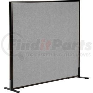 240225FGY by GLOBAL INDUSTRIAL - Interion&#174; Freestanding Office Partition Panel, 48-1/4"W x 42"H, Gray