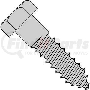 486126 by BRIGHTON-BEST - Hex Lag Screw - 1/4-10 x 2" - Low Carbon Steel - Zinc CR+3 - Pkg of 100 - Brighton-Best 486126