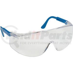 TC120 by MCR SAFETY - MCR Safety TC120 Tacoma&#174; Safety Glasses, Blue Temples, Clear Lens