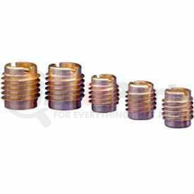 400-006 by E-Z LOK - 6-32 Insert For Hard Wood - Brass - 400-006