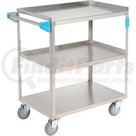 UC3031827 by CARLISLE - Carlisle&#174; UC3031827 Stainless Steel Utility Transportation Cart 300 Lb. Cap. 3 Shelf 18x27