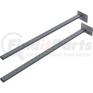 Global Industrial 606940GY Workbench Shelf Upright Kit 48"H Pair - Gray