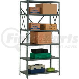 234168A by GLOBAL INDUSTRIAL - Global Industrial&#8482; Steel Shelving 20 Ga 48"Wx24"Dx73"H Open Clip Style 6 Shelf