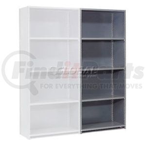 236070A by GLOBAL INDUSTRIAL - Global Industrial&#8482; Steel Shelving 20 Ga 36"Wx18"Dx73"H Closed Clip Style 5 Shelf Add-On