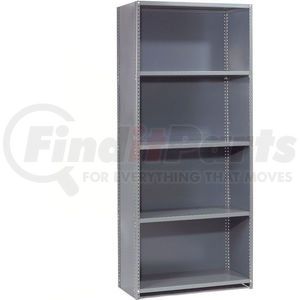 236072A by GLOBAL INDUSTRIAL - Global Industrial&#8482; Steel Shelving 20 Ga 36"Wx24"Dx73"H Closed Clip Style 5 Shelf Starter